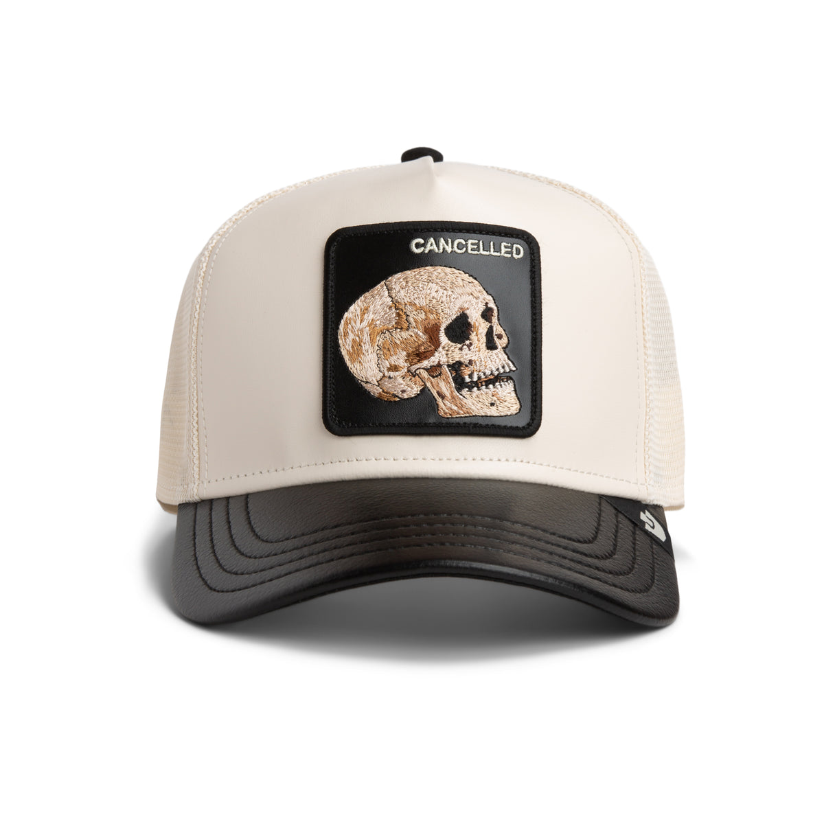 Faux Leather Skull