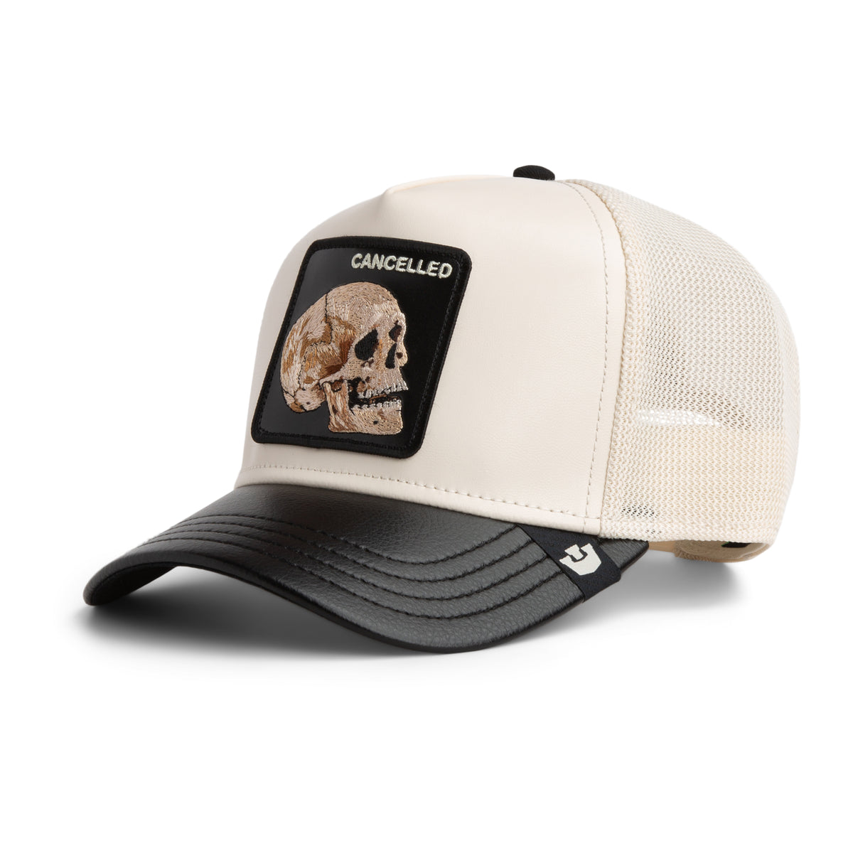 Faux Leather Skull